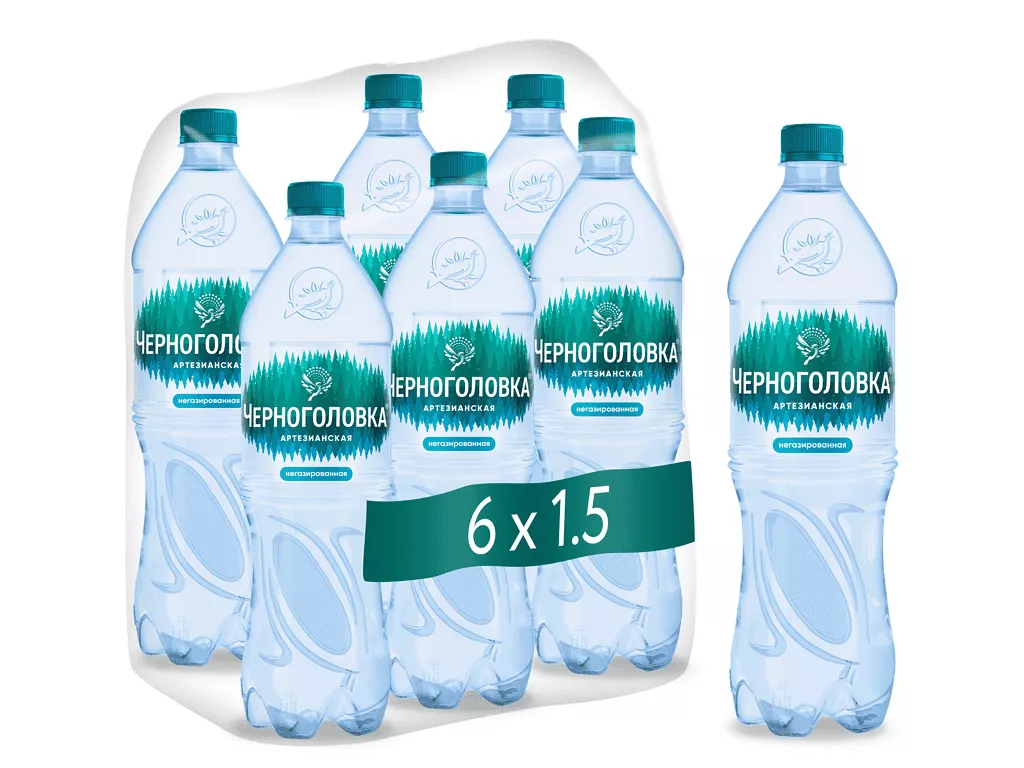 Вода Черноголовка / Черноголовская 1.5 л. без газа (6 бут.) - дополнительное фото